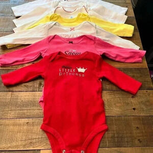 Bundle of Eight Long Sleeved Onesies